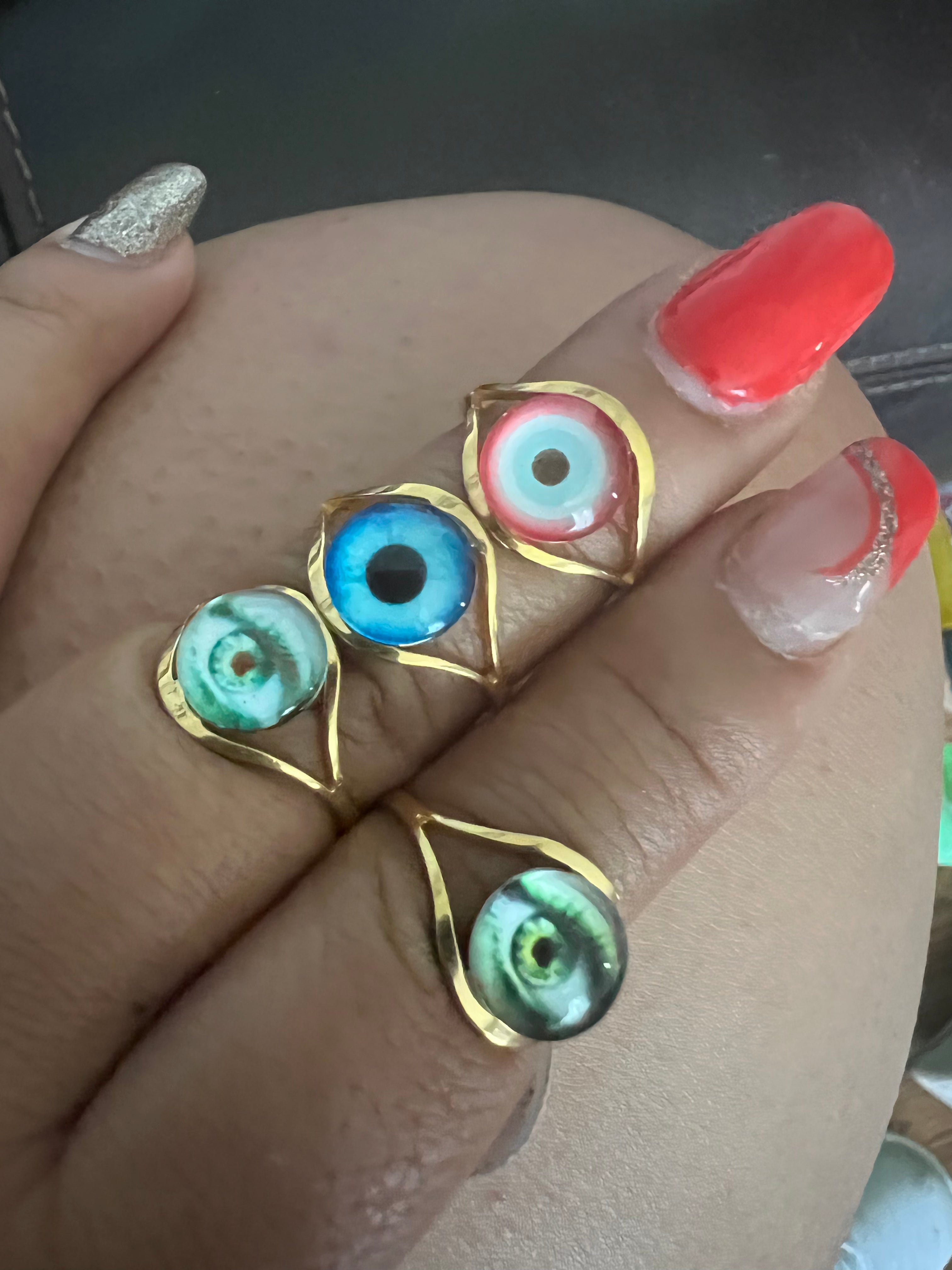 Evil eye ring