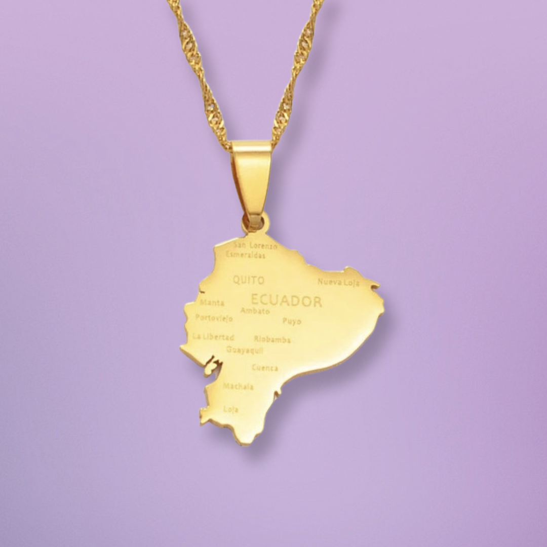 Ecuador city engraved