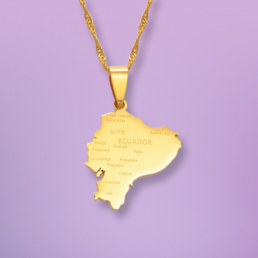 Ecuador city engraved